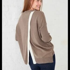 Mersea Coronado Split Back Sweater Hazelnut Seasalt Size S/M